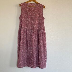 Floral Pink Midi Dress